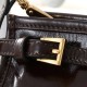 Prada Medium Leather Handbag Dark Brown Prada Medium Leather Handbag Dark Brown