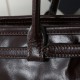 Prada Medium Leather Handbag Dark Brown Prada Medium Leather Handbag Dark Brown