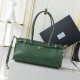 Prada Medium Leather Handbag Green Prada Medium Leather Handbag Green