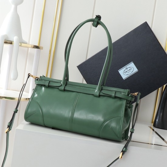 Prada Medium Leather Handbag Green Prada Medium Leather Handbag Green