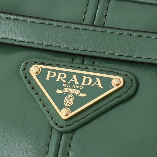 Prada Medium Leather Handbag Green Prada Medium Leather Handbag Green