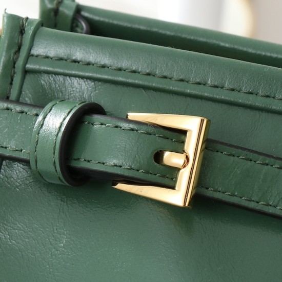 Prada Medium Leather Handbag Green Prada Medium Leather Handbag Green