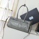 Prada Medium Leather Handbag Grey Prada Medium Leather Handbag Grey