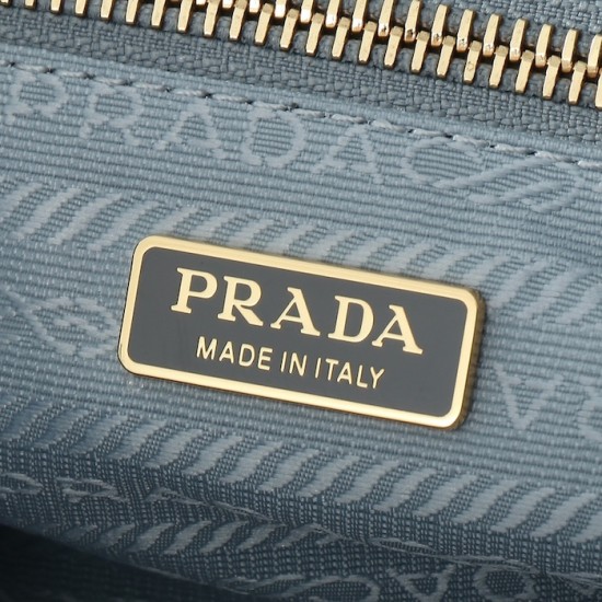 Prada Medium Leather Handbag Grey Prada Medium Leather Handbag Grey