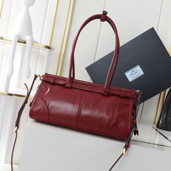 Prada Medium Leather Handbag Red Prada Medium Leather Handbag Red