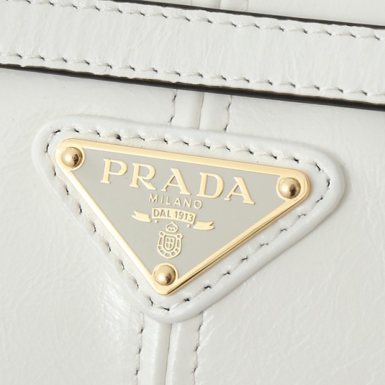 Prada Medium Leather Handbag White Prada Medium Leather Handbag White