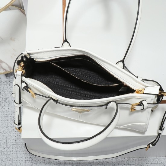 Prada Medium Leather Handbag White Prada Medium Leather Handbag White