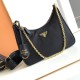 Prada Re-Edition 2005 Re-Nylon Bag Black / Gold Prada Re-Edition 2005 Re-Nylon Bag Black / Gold