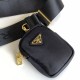 Prada Re-Edition 2005 Re-Nylon Bag Black / Gold Prada Re-Edition 2005 Re-Nylon Bag Black / Gold