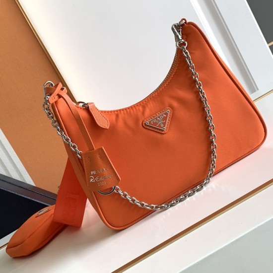 Prada Re-Edition 2005 Re-Nylon Bag Orange Prada Re-Edition 2005 Re-Nylon Bag Orange