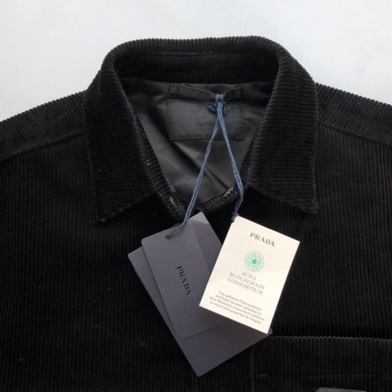 Prada Stretch cotton shirt black Prada Stretch cotton shirt black