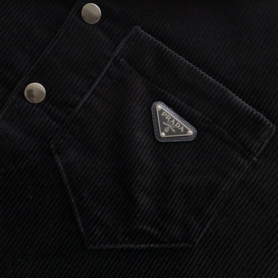 Prada Stretch cotton shirt black Prada Stretch cotton shirt black