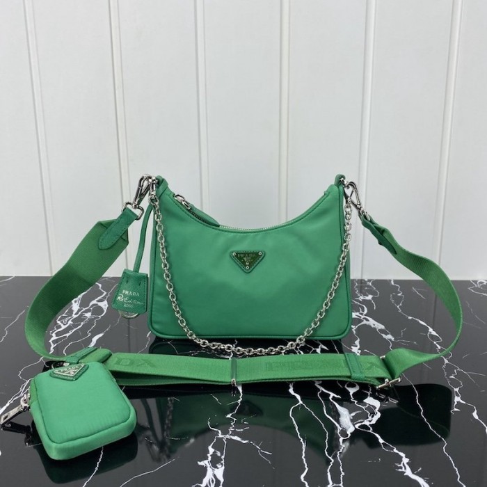 prada green handbag