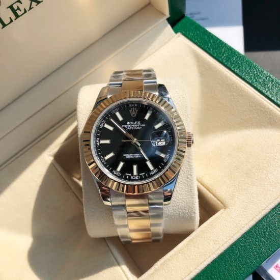Rolex Datejust 41mm Black Dial Lumed Marker SS/YG Bracelet Rolex Datejust 41mm Black Dial Lumed Marker SS/YG Bracelet