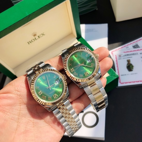Rolex Datejust 41mm Green Dial Roman Marker SS/YG Bracelet Rolex Datejust 41mm Green Dial Roman Marker SS/YG Bracelet