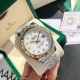 Rolex Datejust 41mm White Dial Diamonds Marker SS/YG Bracelet Rolex Datejust 41mm White Dial Diamonds Marker SS/YG Bracelet