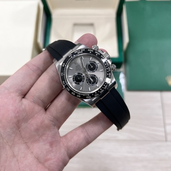 Rolex Daytona 40MM Watches White Dial Baton Marker / Rubber Rolex Daytona 40MM Watches White Dial Baton Marker / Rubber