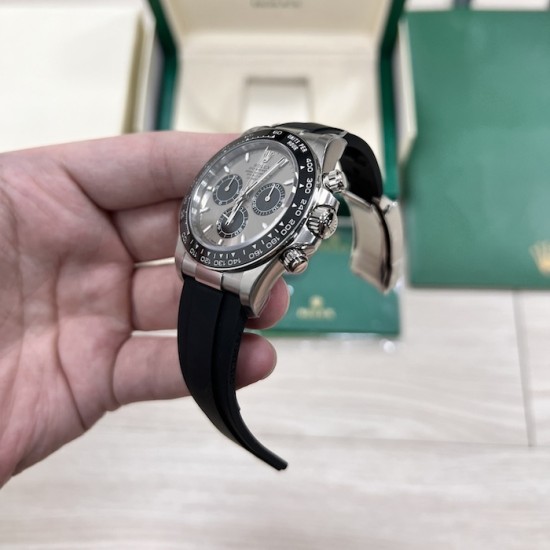 Rolex Daytona 40MM Watches White Dial Baton Marker / Rubber Rolex Daytona 40MM Watches White Dial Baton Marker / Rubber